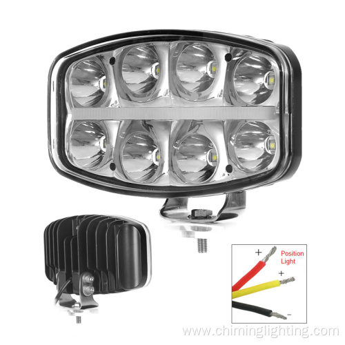 9.6'' Waterproof Work Light 64W Combination Beam Led Headlight Driving Offroad Led Lights For Truck